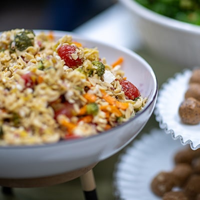 Bowl of healthy grains and veggies